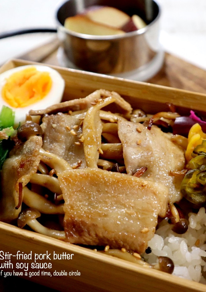 豚肉としめじのバター醤油炒め-レシピのメイン写真