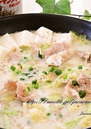 フライパンで簡単☆白湯スープ鍋-レシピのメイン写真