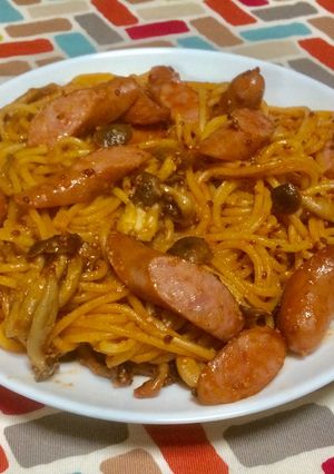 超簡単☆粒マスタードとウインナーのパスタ-レシピのメイン写真