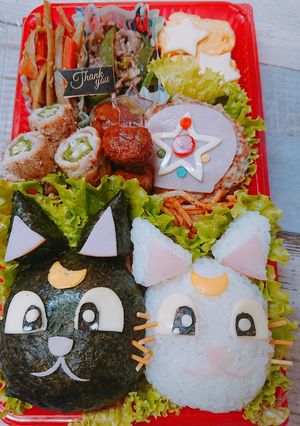 セーラームーン キャラ弁♪♪-レシピのメイン写真