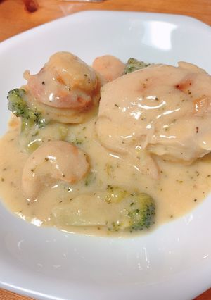むね肉のホワイトソース煮込み(簡単!)-レシピのメイン写真