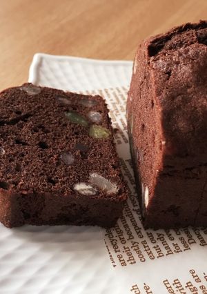 ココアと小豆のパウンドケーキ-レシピのメイン写真