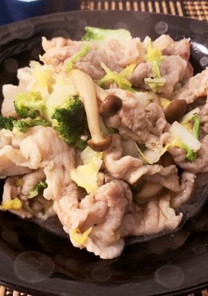 豚肉と白菜の塩麹炒め-レシピのメイン写真