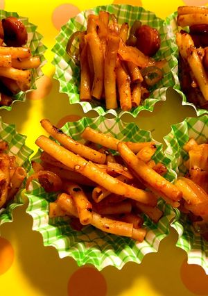 お弁当の彩りに！ナポリタンマカロニ-レシピのメイン写真
