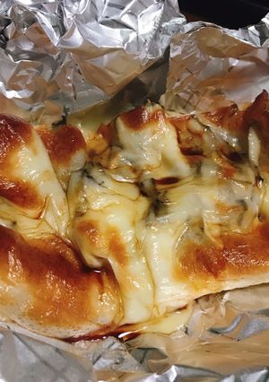 トースターでチン！油揚げの舞茸チーズのせ-レシピのメイン写真