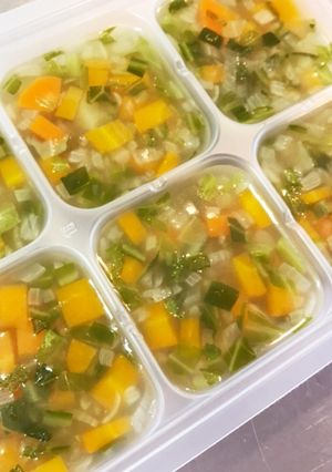 【離乳食後期】野菜たっぷりスープ-レシピのメイン写真