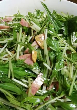 水菜のビアソーサラダ-レシピのメイン写真