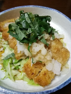 昨日の豚カツをおろしポン酢であっさり-レシピのメイン写真