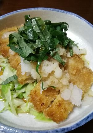昨日の豚カツをおろしポン酢であっさり-レシピのメイン写真