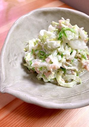 簡単！材料は全て適量！無限梅白菜サラダ-レシピのメイン写真