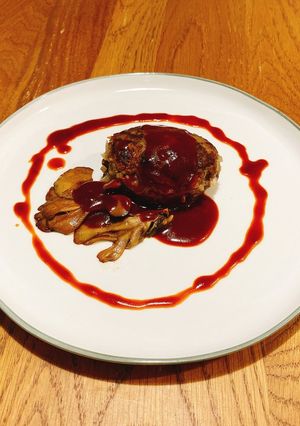 牛挽肉100%、男の『チーズハンバーグ』-レシピのメイン写真