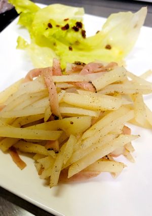じゃがハム炒め-レシピのメイン写真