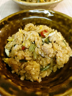大根葉オイス炒めで茶飯炒飯-レシピのメイン写真
