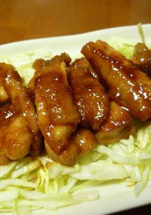 プリプリな♪鶏もも肉のしょうが焼き-レシピのメイン写真