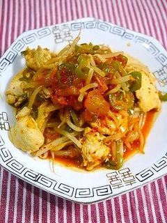 簡単!むね肉のキムチ炒め-レシピのメイン写真