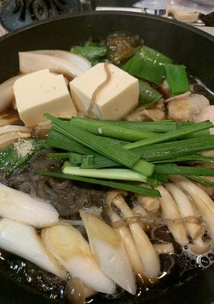 牛ホルモンの和風味すき焼き風-レシピのメイン写真
