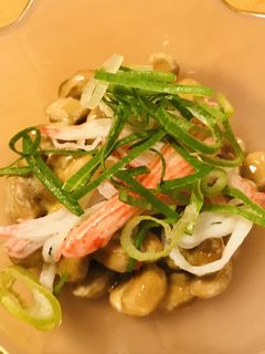 毎日の納豆●カニカマボコと-レシピのメイン写真