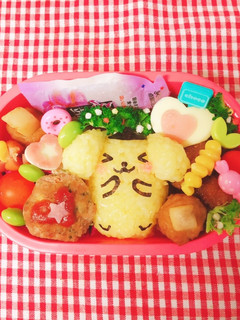 ポムポムプリン キャラ弁 デコ弁-レシピのメイン写真