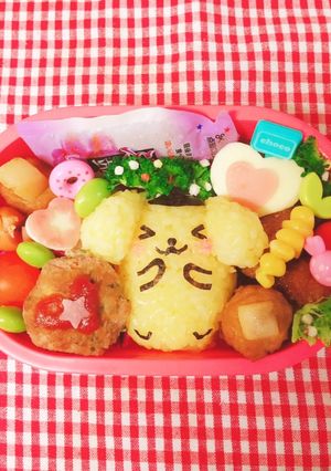 ポムポムプリン　キャラ弁　デコ弁-レシピのメイン写真