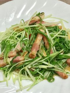 水菜のペペロンチーノ?-レシピのメイン写真