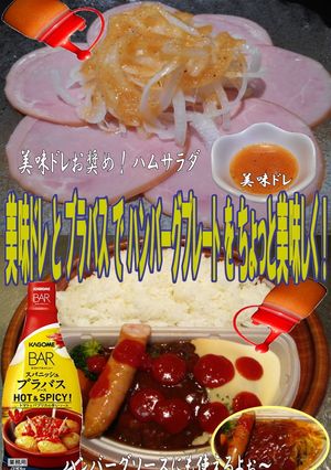 美味ドレとブラバスでハンバーグプレート！-レシピのメイン写真