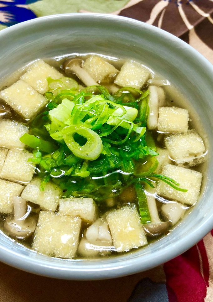 あったまる♪薄揚げとしめじのとろみスープ-レシピのメイン写真