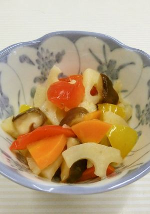 いろどり野菜の炒めマリネ-レシピのメイン写真