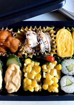 中学生弁当日記（軍艦&かっぱ巻き編）-レシピのメイン写真