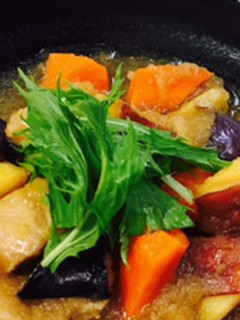 【健康対策課】豚肉とさつまいものみぞれ煮-レシピのメイン写真
