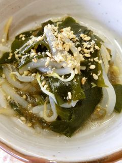 もやしともずく酢のあえもの-レシピのメイン写真
