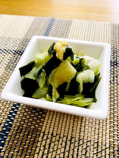 キャベツとワカメのしょうが酢和え-レシピのメイン写真