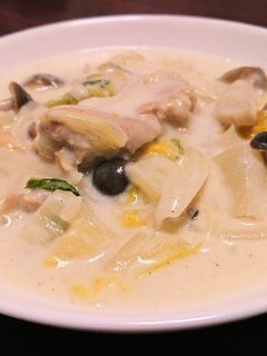 白菜と鶏肉のクリーム煮-レシピのメイン写真
