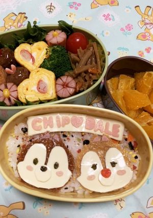 キャラ弁 チップとデール！ツムver.-レシピのメイン写真