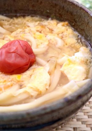 あったまる♪かき卵うどん-レシピのメイン写真