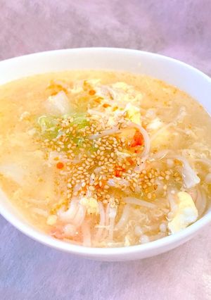 簡単♪白菜とカニカマのシャンタンスープ-レシピのメイン写真