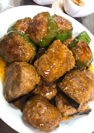 ピーマンとナスの肉詰め★照り焼き風-レシピのメイン写真