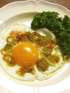 目玉焼きアレンジ 薬味葱-レシピのメイン写真