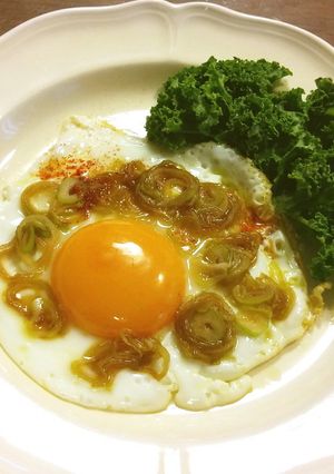 目玉焼きアレンジ 薬味葱-レシピのメイン写真