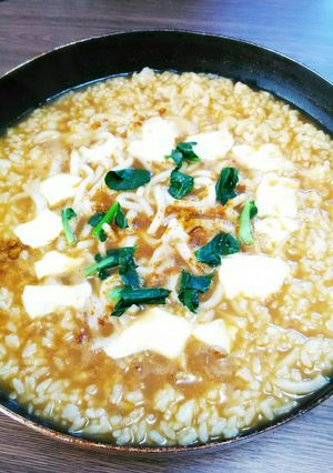 すぐ出来る！優しいお味のカレーうどん雑炊-レシピのメイン写真