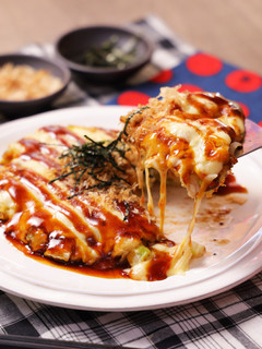 もちふわ♡和風もちチーズお好み焼き-レシピのメイン写真