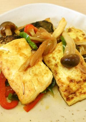 あじ＆豆腐のカレー炒め-レシピのメイン写真