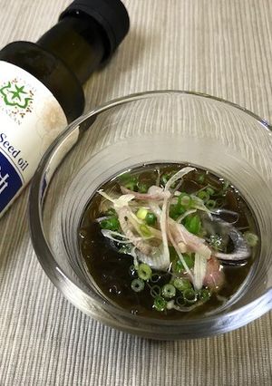 ミネラル豊富！もずく酢亜麻仁油入り-レシピのメイン写真