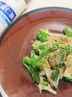 きのことピーマンの亜麻仁油和え-レシピのメイン写真