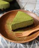 抹茶あま酒のレアチーズケーキ