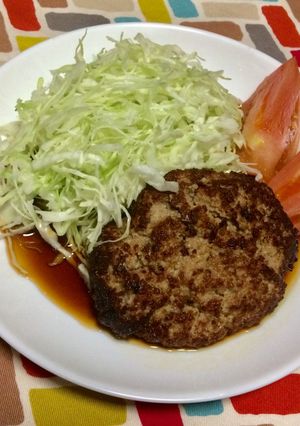 超簡単☆ポン酢で食べる変わりハンバーグ♡-レシピのメイン写真