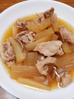 大根と豚肉の中華風炒め煮-レシピのメイン写真
