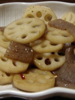 れんこんとこんにゃくのピリ辛炒め-レシピのメイン写真