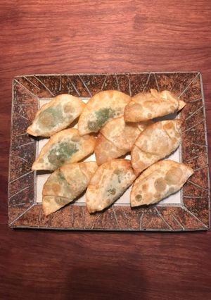餃子の皮DEエビ大葉チーズの包み揚げ-レシピのメイン写真
