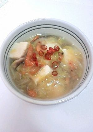 中華風・キャベツのあんかけ豆腐-レシピのメイン写真