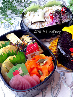 鶏肉と豆腐の天ぷら 秋弁当 詰め方-レシピのメイン写真